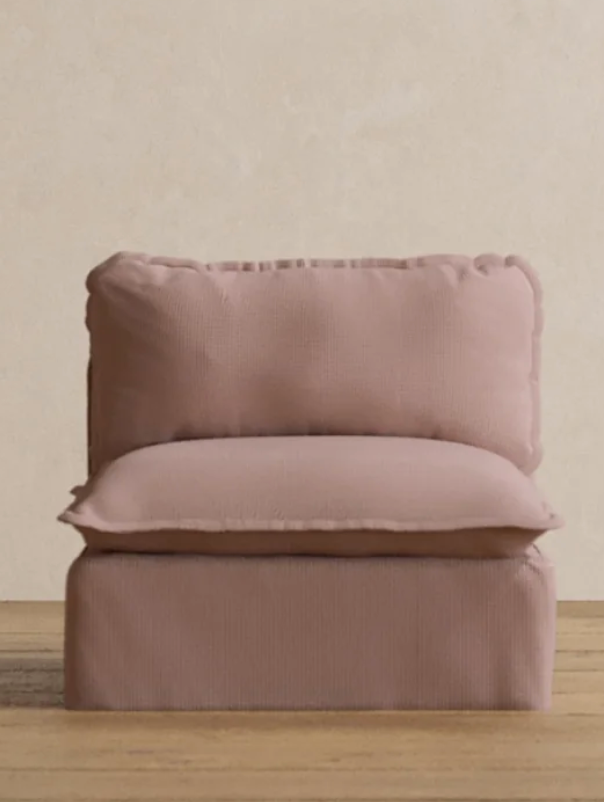 Modular washable armless pink chair🌷