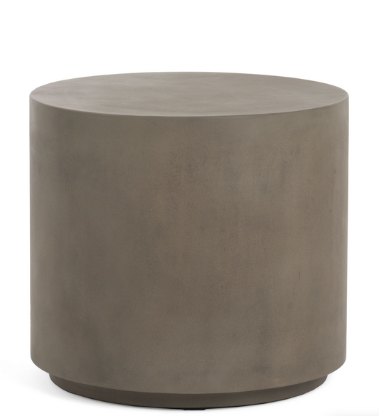 Modern round concrete end table🩶