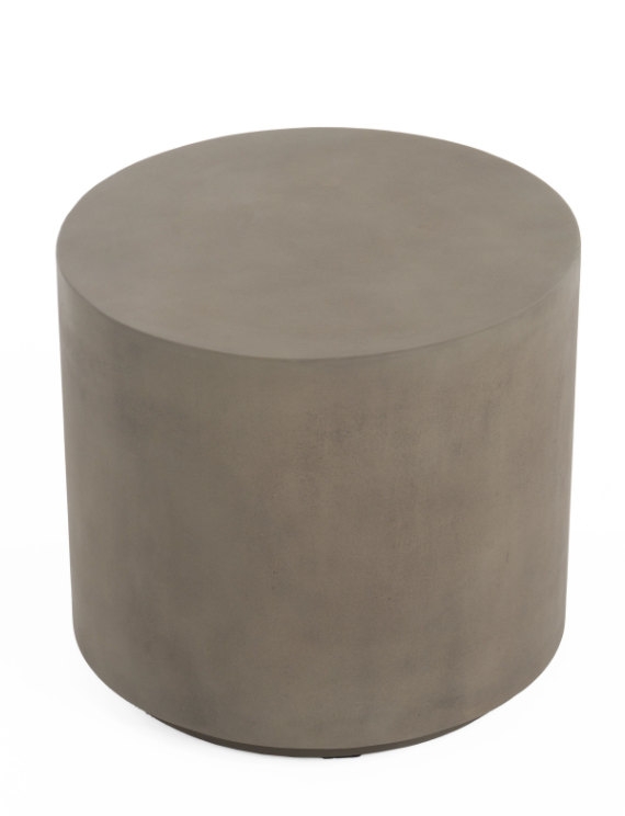 Modern round concrete end table🩶