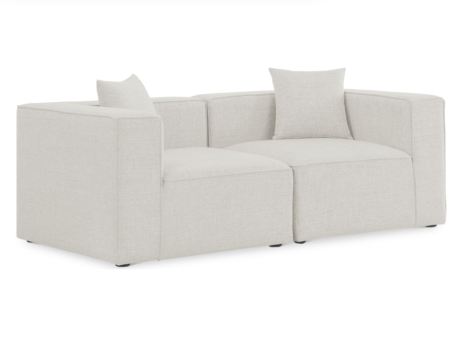 Linen modular 2-seat sofa 🦢