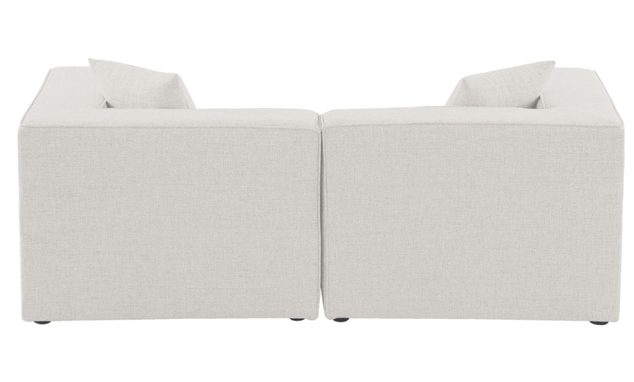 Linen modular 2-seat sofa 🦢