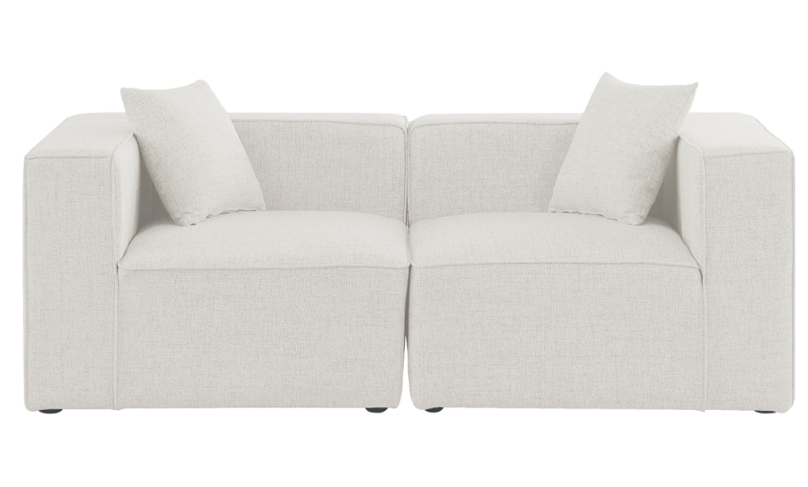 Linen modular 2-seat sofa 🦢