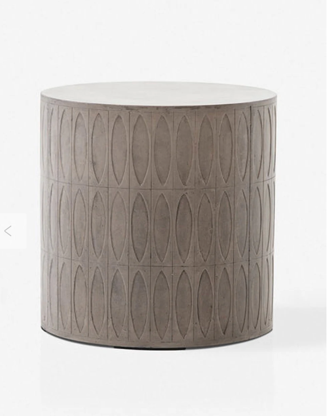 Four Hands concrete indoor/outdoor end table🪴
