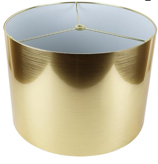 Classic drum 14" metallic gold lampshade💡