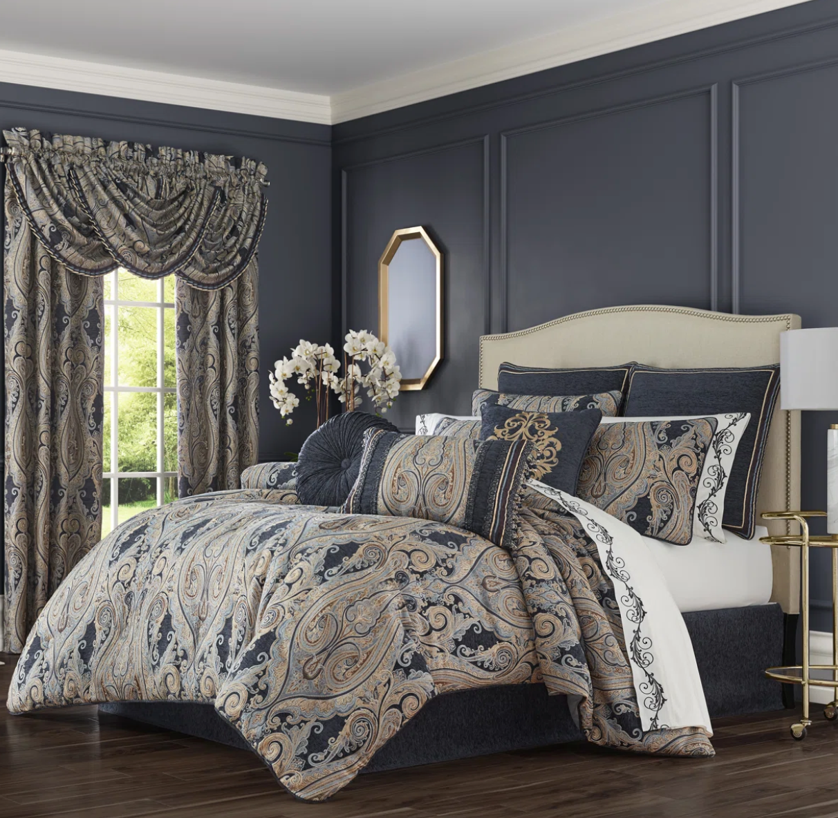 Indigo queen comforter set 🪶