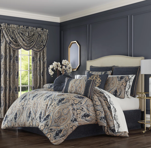 Indigo queen comforter set 🪶