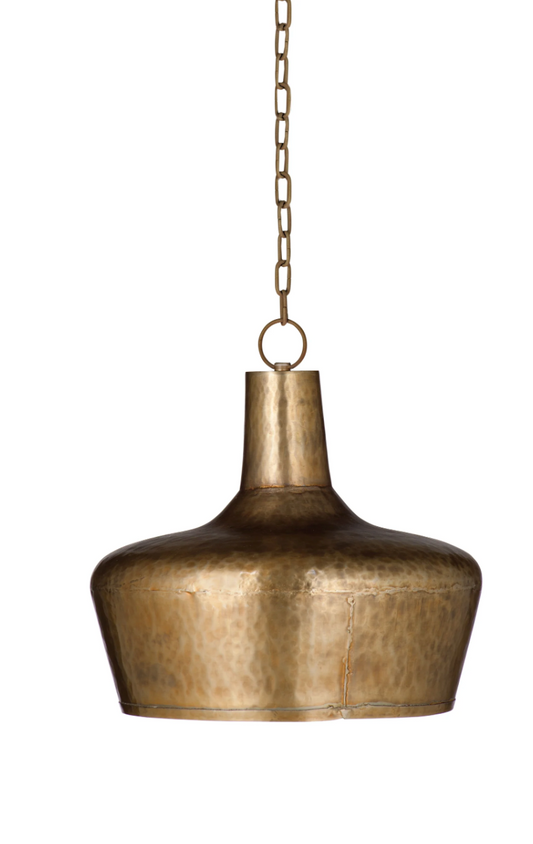 Hammered antique brass iron pendant light ⚜️