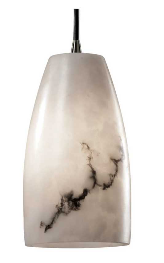 Tapered 8" Tall 1-light cylinder shade pendant 💡