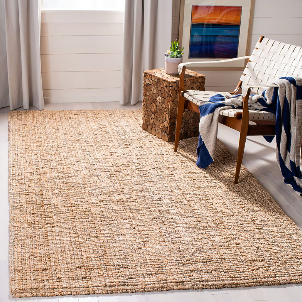 4x6 natural fiber jute rug🌱