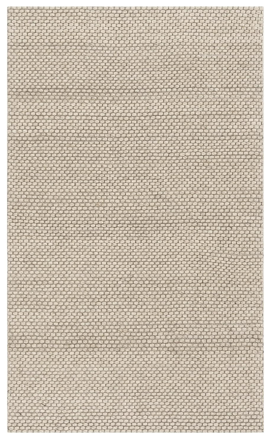 2x3 beige handmade wool ug🧺