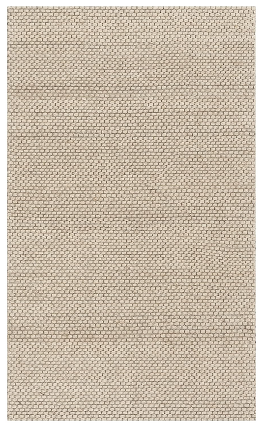 2x3 beige handmade wool ug🧺