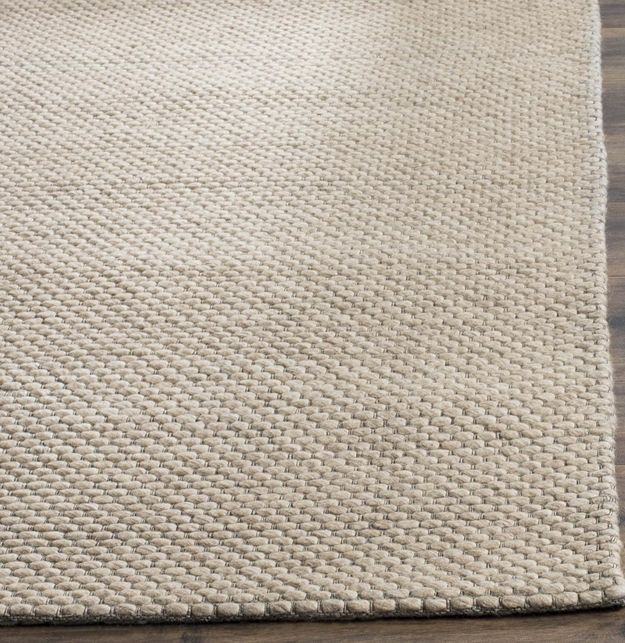 2x3 beige handmade wool ug🧺