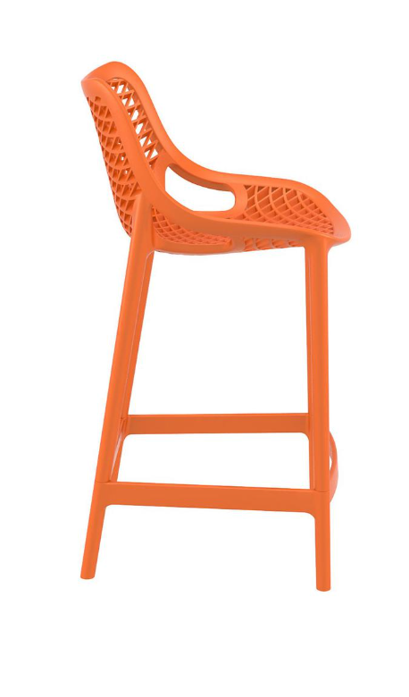 2 orange barheight barstools☀️