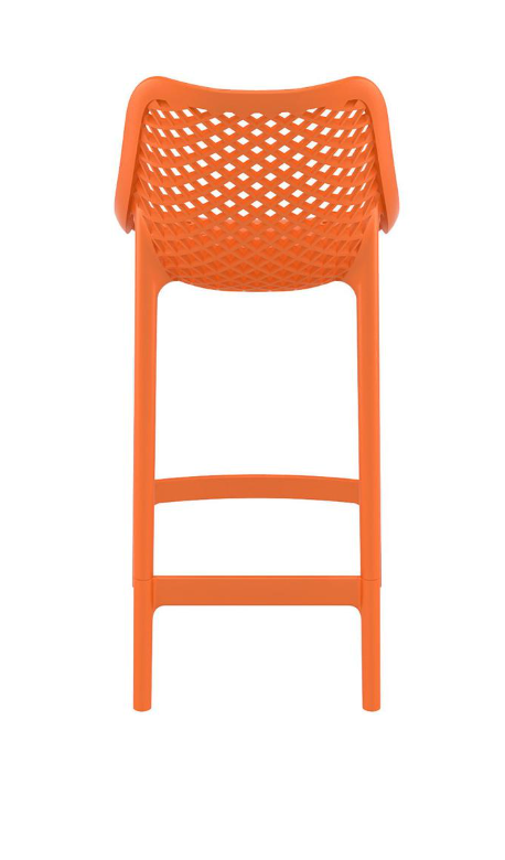 2 orange barheight barstools☀️