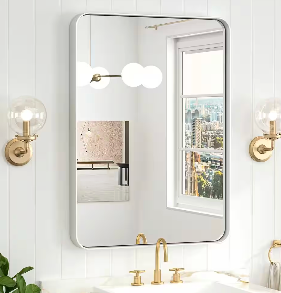 22x30 brushed nickel mirror 🩶