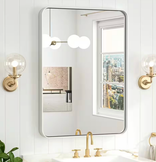 22x30 brushed nickel mirror 🩶