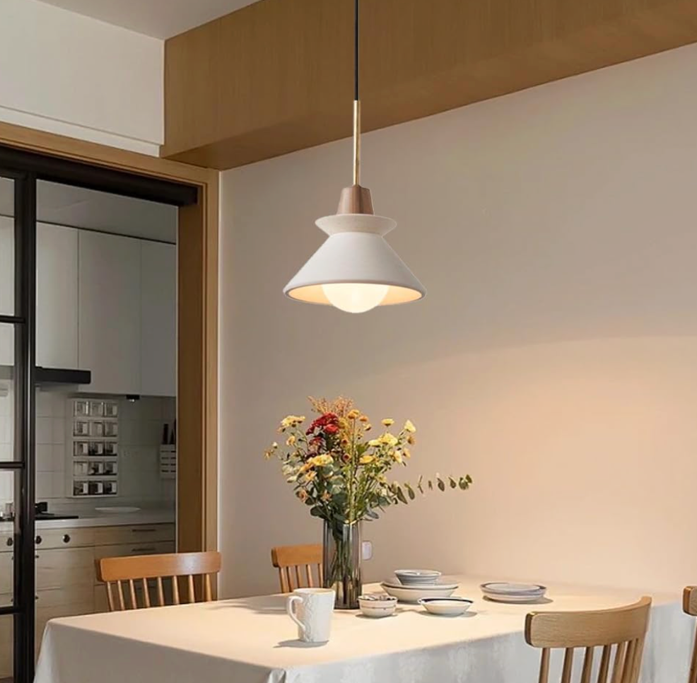 Nordic concrete white cement pendant light 💡