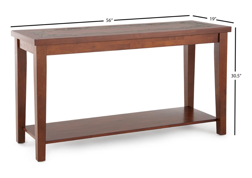 Brown wood 56'' console table 🤎