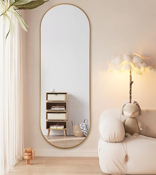 Gold 24x71 oval full length mirror 🪞