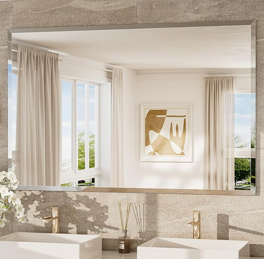36x55 beveled frameless mirror 🩶