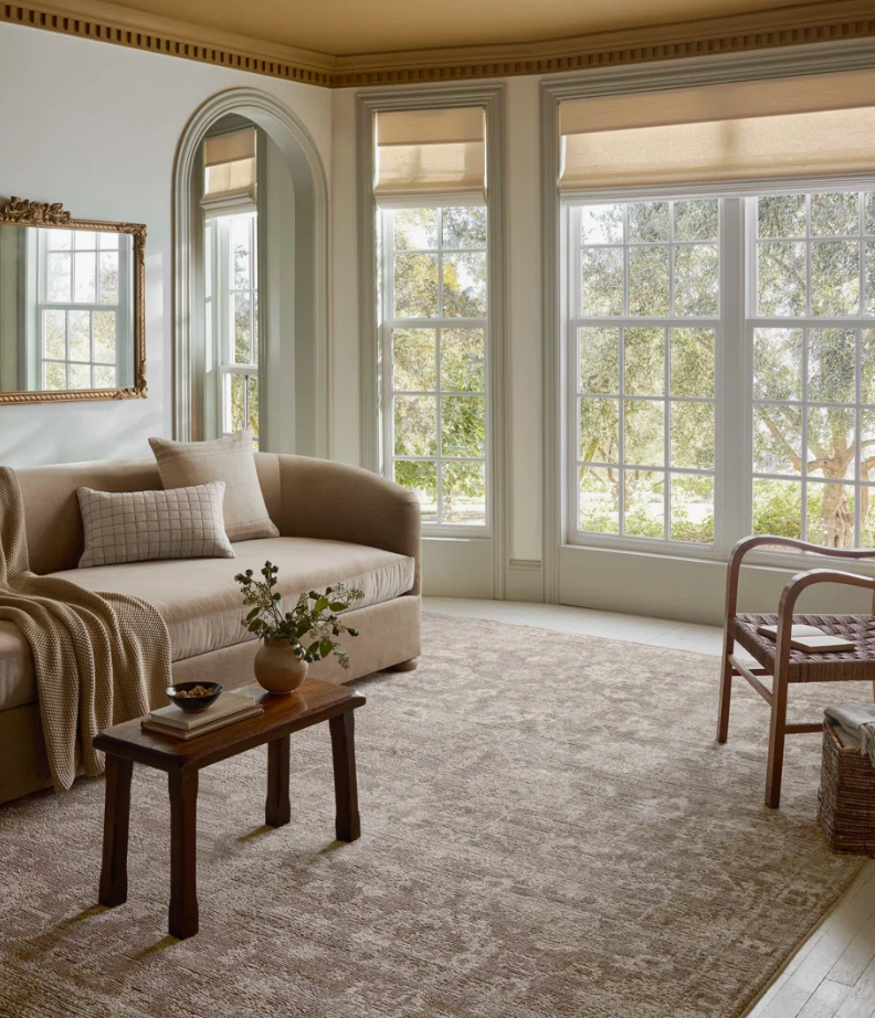 Loloi x Magnolia Home taupe/wheat 5'-3" x 7'-6" rug 🌾