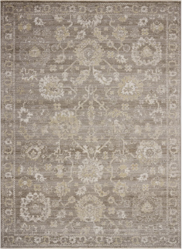 Loloi x Magnolia Home taupe/wheat 5'-3" x 7'-6" rug 🌾
