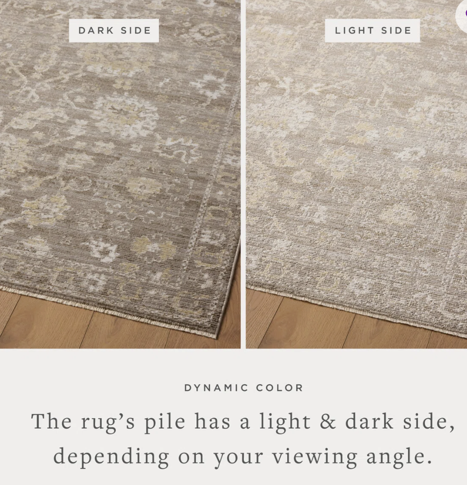 Loloi x Magnolia Home taupe/wheat 5'-3" x 7'-6" rug 🌾