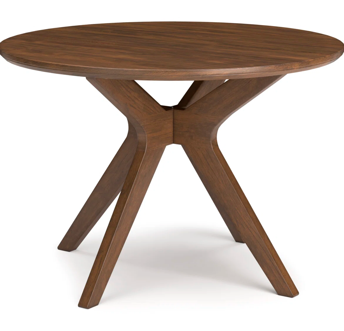 45" round brown modern dining table 🤎🍽️