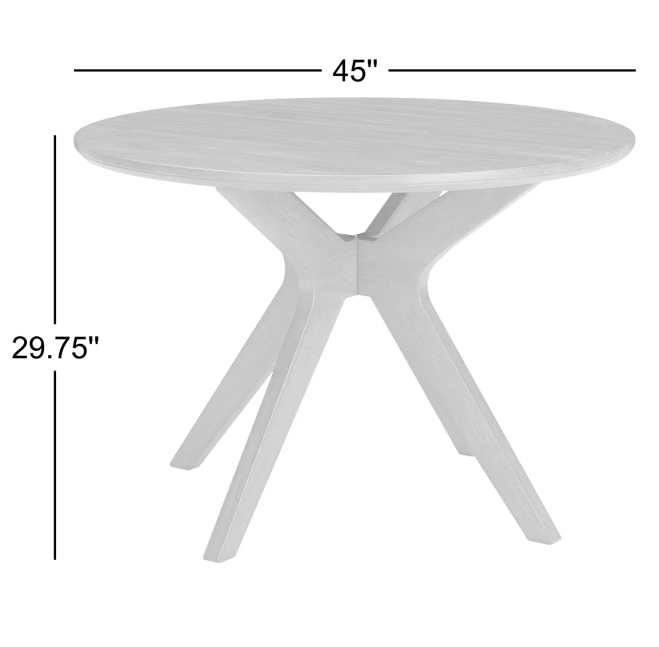 45" round brown modern dining table 🤎🍽️