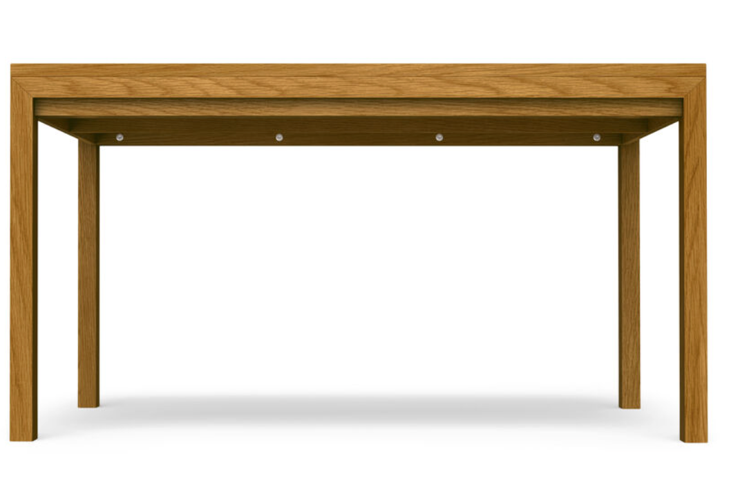 54" square wood dining table in oak veneer🍴