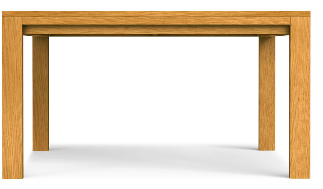 54" square wood dining table in oak veneer🍴