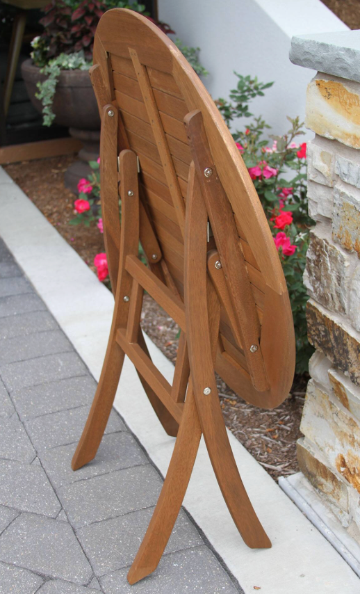 30" round folding eucalyptus bistro table 🌻