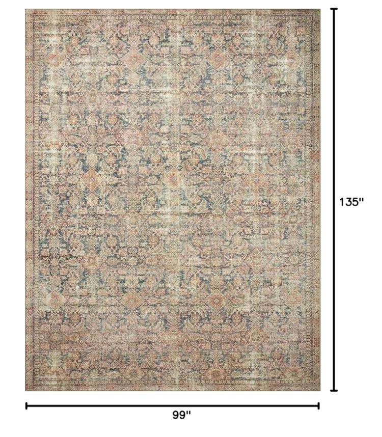 Loloi navy & multi 8x11 rug 🌷