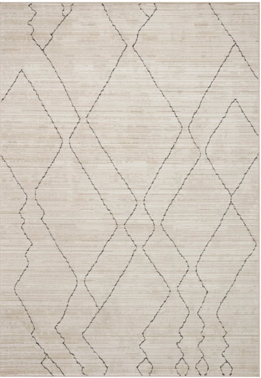 Loloi sand & charcoal 8x10 rug 🦢
