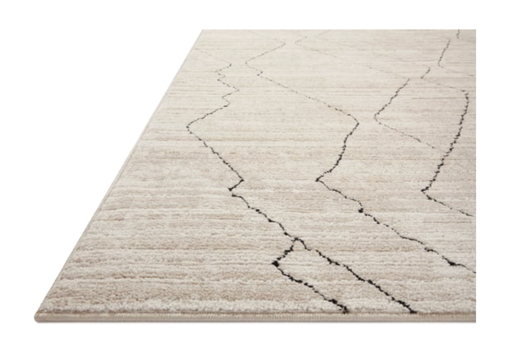 Loloi sand & charcoal 8x10 rug 🦢
