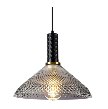 Modern hammered glass pendant light 💡