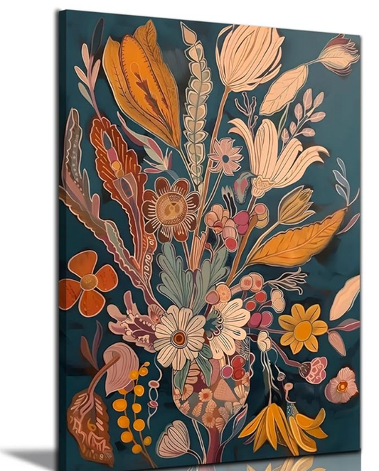16x24 vintage botanical floral framed wall art 🌸