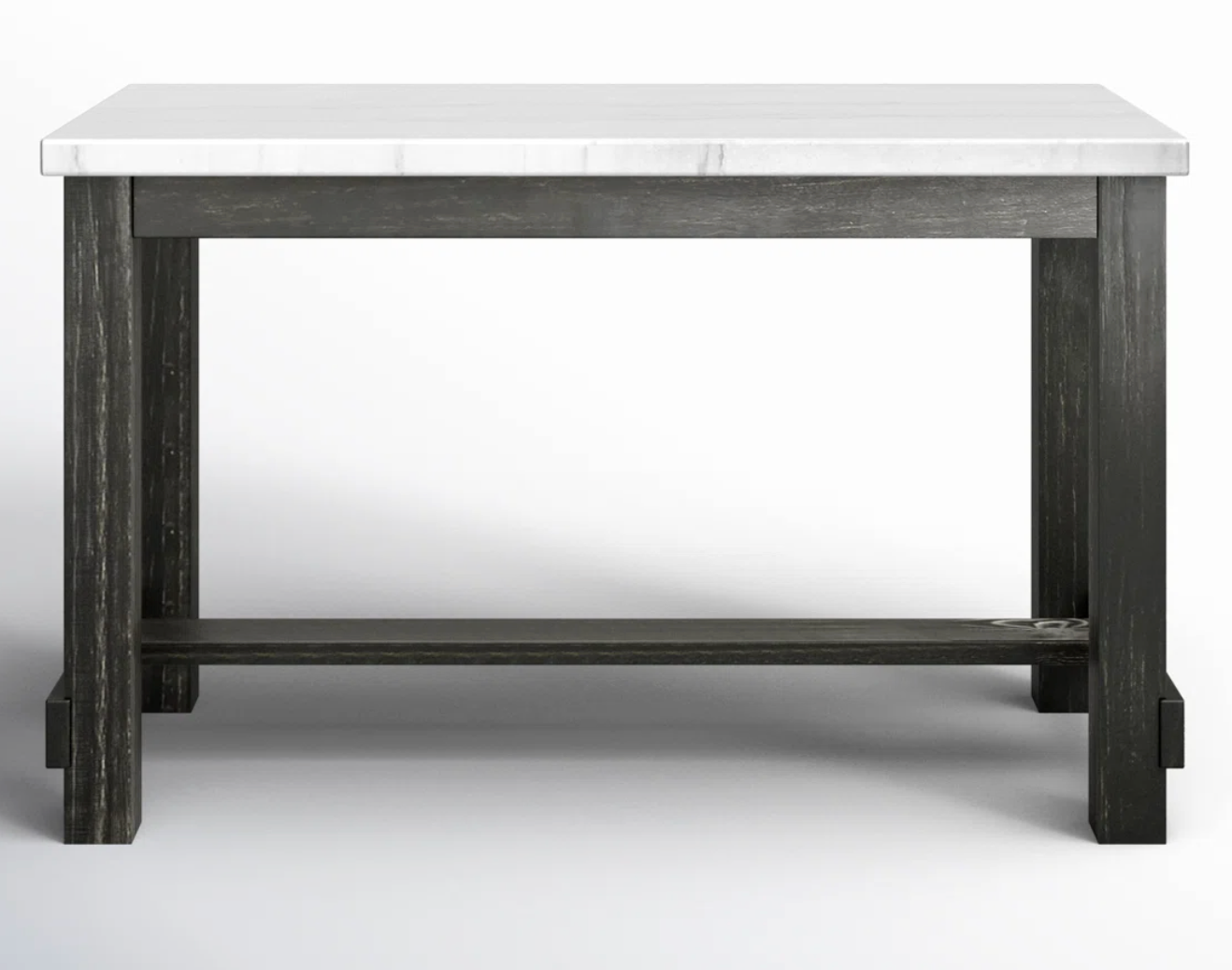White marble top & solid wood base dining table 🍽️ ♡