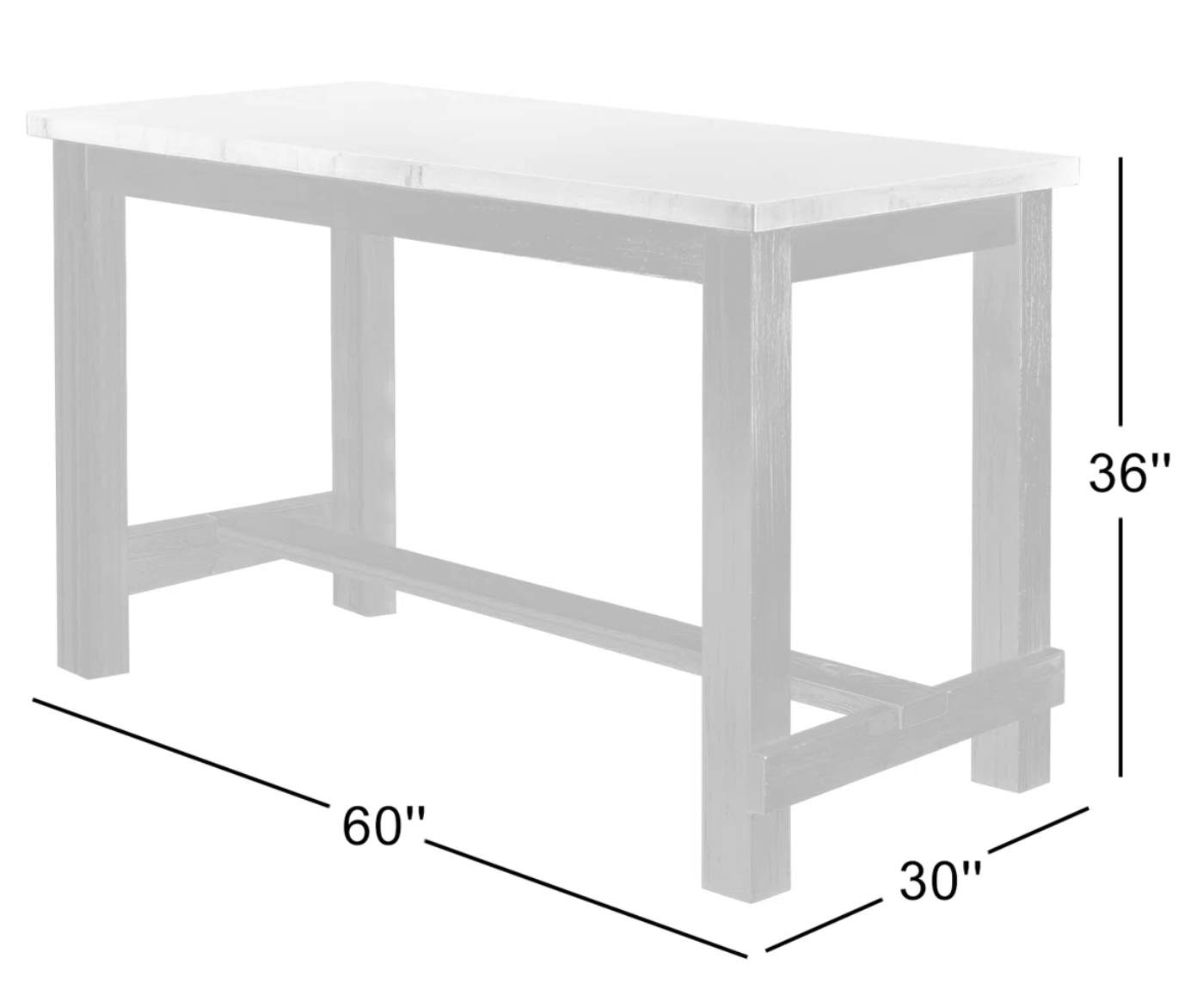 White marble top & solid wood base dining table 🍽️ ♡