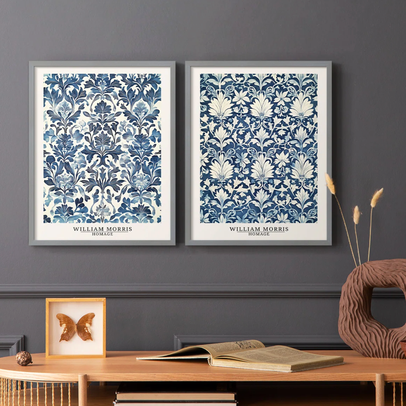 Set of 2 William Morris wrapped canvas 🎨
