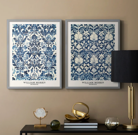 Set of 2 William Morris wrapped canvas 🎨