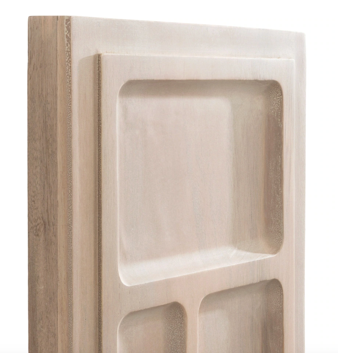13x36 modern carved light natural wall plaque (Scandinavian) ⛰️
