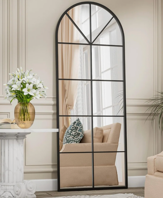 22x65 arched window pane full length mirror 🪞