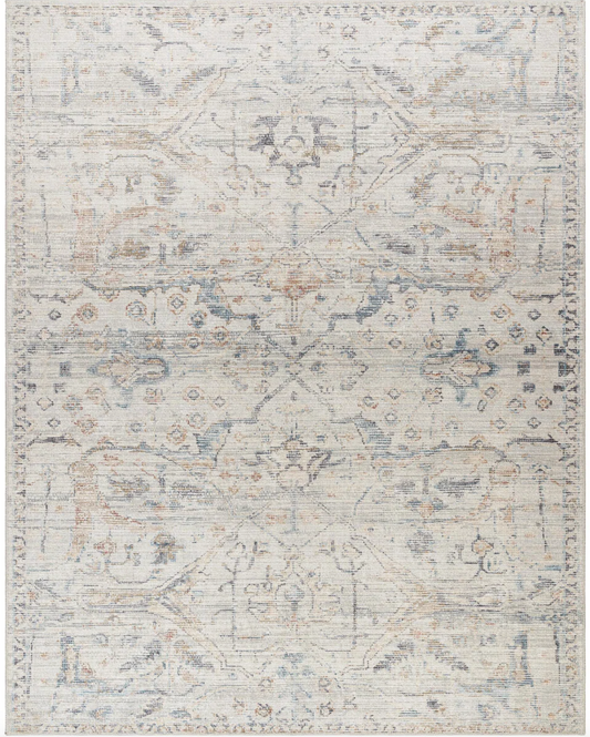 8x10 Becki Owens x Surya medallion light blue rug 🪷