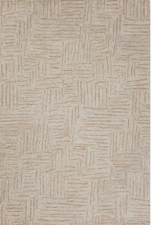Loloi x Chris Loves Julia smoke & sand 2'-3" x 3'-9" rug 🐚