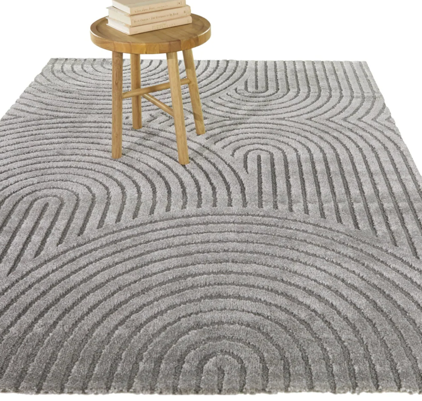 7x9 abstract modern grey rug 🩶