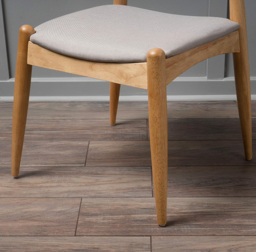2 MCM dining chairs w/ cushion & wood frame 🪑