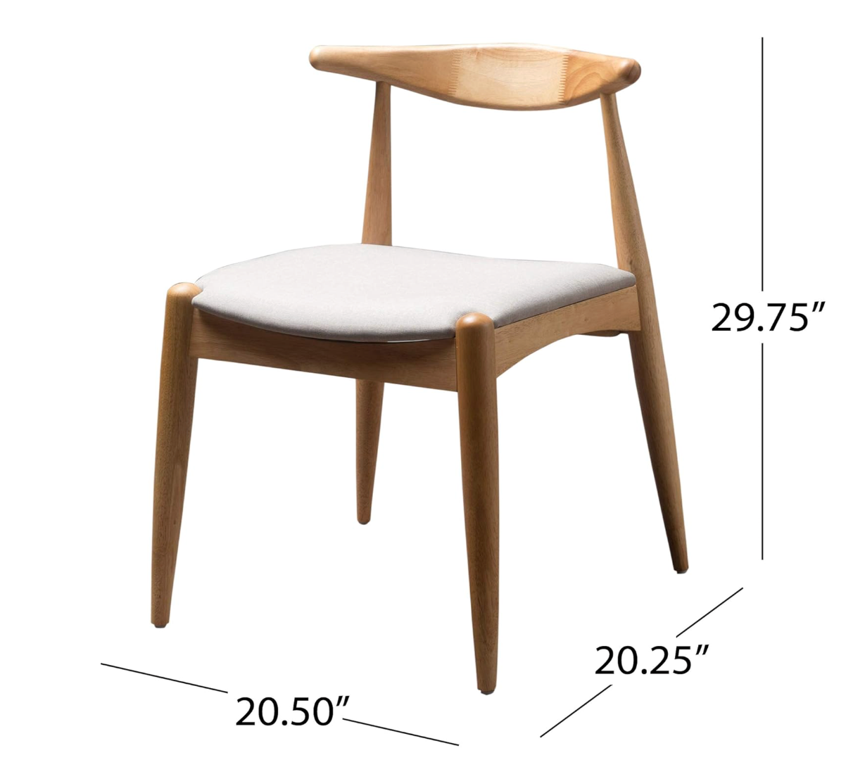 2 MCM dining chairs w/ cushion & wood frame 🪑