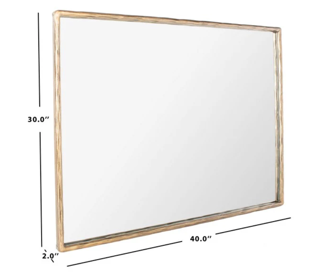 30x40 couture brass rectangular mirror  ✨