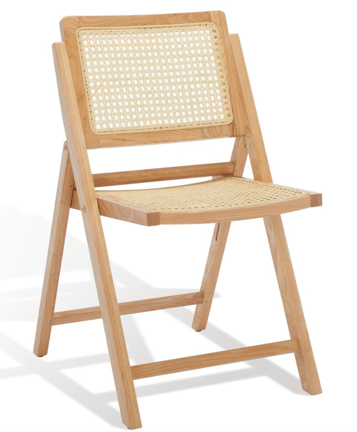 Tropical coastal natural cane solid wood folding dining chair 🌹